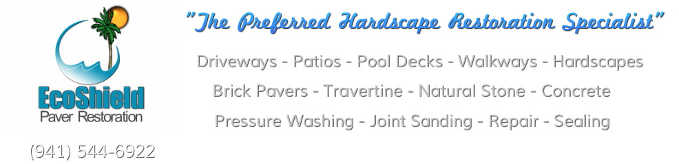 EcoShield Paver Restoration - clean & seal your paver brick driveway and pool deck.